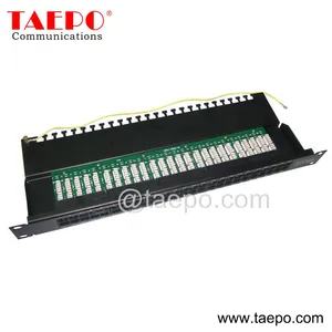 19 Inch 1U 50 Port CAT3 UTP RJ45 Rack Mount Voice Patch Panel With Bracket From China Factory TAEPO thumbnail-1
