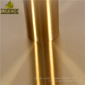 High Quality Brushed Titanium Golden Table Base Stainless Steel Copper Chrome Coffee Table Legs Made of Premium Metal thumbnail-5