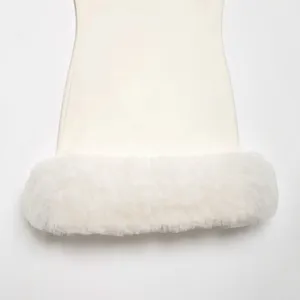 Fashionable and Casual Fluffy Hem Silk Mesh Short Dress for Women thumbnail-5