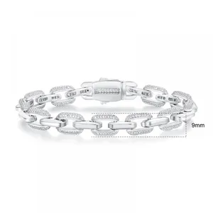 18K Plated Cuban Bracelet 5A Grade Zircon Simple Luxury Jewelry For Girlfriends Lovers Christmas Valentine Birthday Gift thumbnail-3