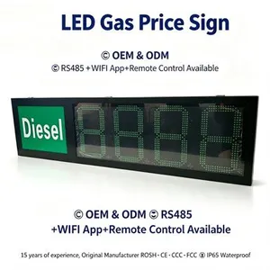 GAS DIESEL LED Gas Price Sign Custom LED Gas Price Sign Multiple Digital Price Formats thumbnail-1