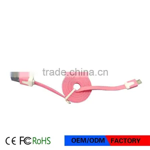 1m Flat Noodle Colorful Sync Data Charging Charger Adapter USB Cable for IPhone thumbnail-2