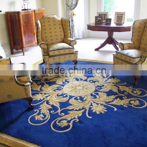 High Quality 3.5LB to 13LB Wool Viscose Bamboo Silk Handtufted Carpets thumbnail-3