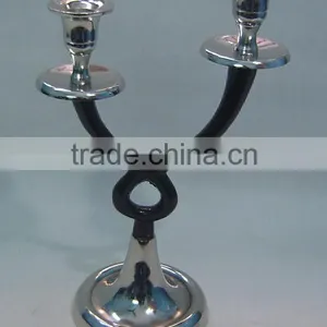 Aluminum Candelabra 2 Light thumbnail-1
