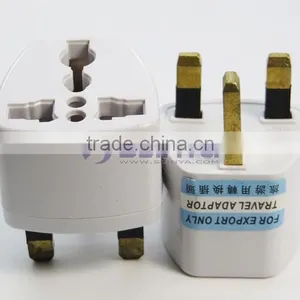 Wholesales Cheap Price AU US EU to UK Adapter Converter 3 Pin AC Power Plug Adaptor Connector thumbnail-2