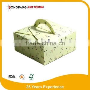 Full Color Printing Foldable Paper Cupcake Box Paper Cake Box of High Quality thumbnail-5