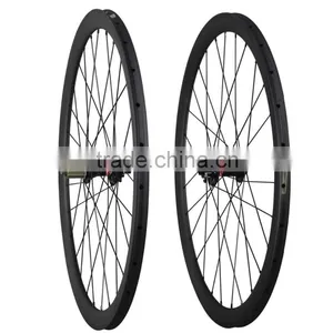 2016 High Grade Carbon Road Bike Wheels 700C 38mm Tubular Disc Brake Wheel Cyclocross Carbon Wheels thumbnail-1