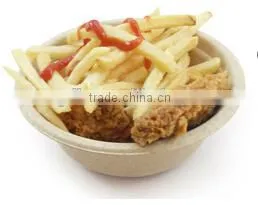 100% Biodegradable Deluxe Microwavable Bowls Sugarcane Fibre Catering 12oz Hot Soup Bowl Wholesale thumbnail-1