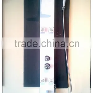 White Aluminium Bathroom Massage Shower Panel AST 0225W thumbnail-1