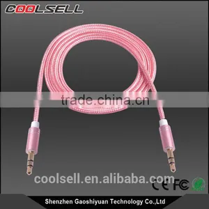 3FT Tangle Free Stereo 3.5mm Plug Auxiliary Splitter Audio Car Aux Cable for Apple Android Smartphones Tablet and MP3 Player thumbnail-4