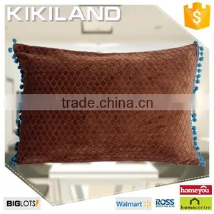 New Design Solid Color Throw Pillow Covers With Little Ball thumbnail-2