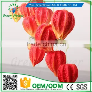 Greenflower 2016 Wholesale Real Touch Latex PU Lantern Fruit China Artificial Flowers Rose for Wedding Decoration thumbnail-1