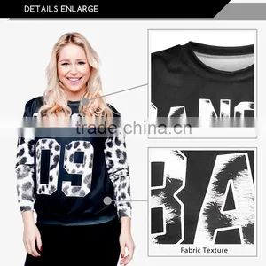 New Design Round Neck Pullover, Custom Sublimation High Chimney Collar Sweatshirt thumbnail-1