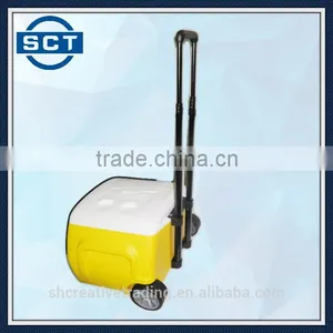 Wheeled Cooler With Built-in Speaker Yellow thumbnail-5