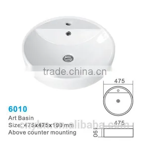 Sanitary Ware Ceramic Bathroom Basin_hand Wash Basin_art Basin thumbnail-5