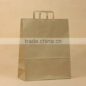 2016 Hot Sales Flat Handle Kraft Paper Bag thumbnail-5