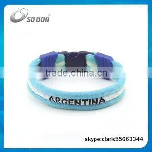 Best Selling Wholesale Bracelet Country Flag Wristband for Promotion thumbnail-5