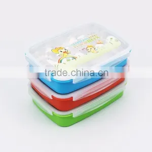 Take Away Stainless Steel Metal Body Covered With PP Plastic Food Storage Container Set thumbnail-2