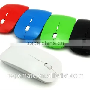 Wireless Mouse Ultra-flat & Thin Optical Sensor Black New 2.4GHz thumbnail-1
