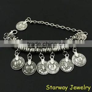 >>New Design European Handmade Beach Jewelry Coin Bracelet/ thumbnail-1