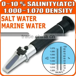 Salinity 0~10% Salt Brine Water Marine Aquarium Refractometer thumbnail-1