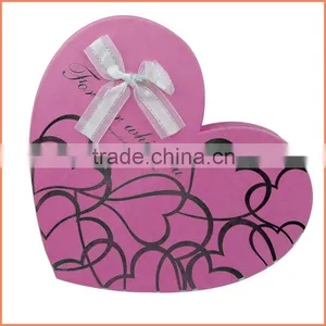 Matt Lamination,Spot UV Logo Printing Handling and Chocolate Use Heart Shape Chocolate Packaging Box Supplier's Choice thumbnail-2