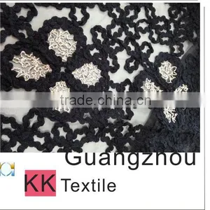 2014 Hottest Organza Metal Mesh Textile Fabric#7893 Sequin Embroidery Fabric thumbnail-2
