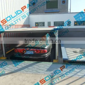 Galvanized Platform Pit Two Post Car Parking System thumbnail-1