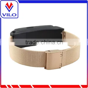 OEM Logo Branding Grid Style Stainless Steel Watch Strap for HUAWEI Talk Band B2 thumbnail-2