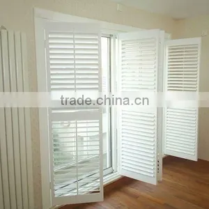 Elegant White PVC Shutter Door,swing Open Shutter Door thumbnail-1