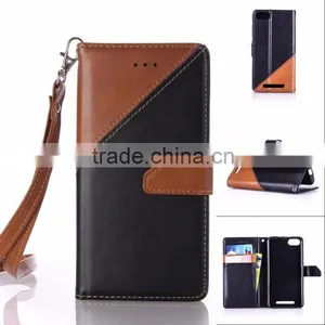 Double Color PU Wallet Leather Case With Strap Stand Case With Inside TPU Cover Free Sample Casefor Iphone thumbnail-1