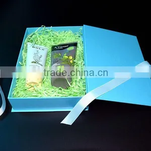 2016 Luxury Customized Blue Cosmetic Gift Box Packaging thumbnail-2