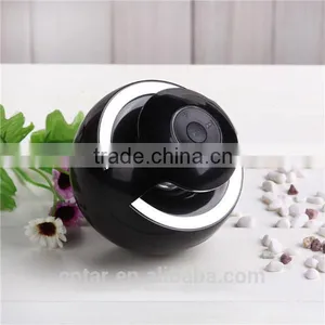 2015 Black Mini Bluetooth Speaker With Led Light Cool Round Shape Wireless Speaker thumbnail-5