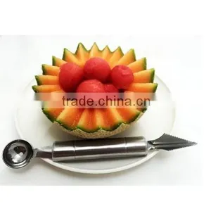 Stainless Steel Watermelon Server + Melon Baller Scoop thumbnail-1