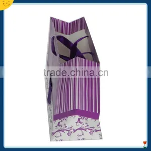 Purple Luxurious Ivory Board Shopping Paper Bag thumbnail-3