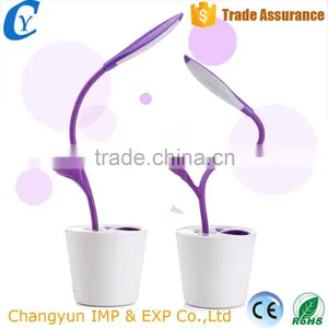 Rechargeable 18650 Creative Touch LED Table Lamp Sapling Shape Learning Eye-Protection Lamp thumbnail-2