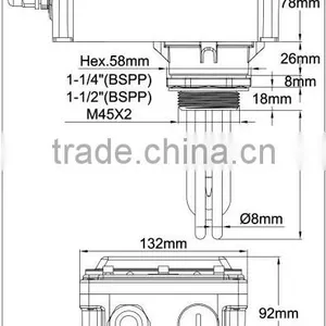 Type 9STB, Immersion Heaters With 182mm x 130mm x 120mm Plastic Enclosure thumbnail-2