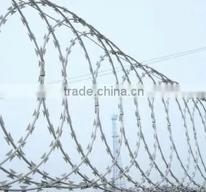 High Safety Low Price Razor Barded Wire Mesh / Hebei Manufacturer BTO-22 Razor Barbed Wire /galvanized & PVC Coated Razor Barbed thumbnail-4