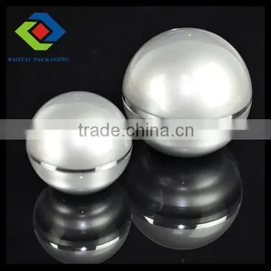 50ml/1.7oz Cheap Empty Ball Shape Cosmetic Cream Jar,Acrylic Mason Jar With Lid thumbnail-1