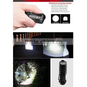 XRE Q5 Led Light Focus Zoom Tactical Small Led Flashlight thumbnail-5
