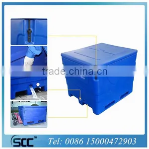 1000L Plastic Fishing Cooler Box With Imported LLDPE Material by Rotomolding thumbnail-3