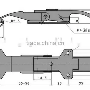 SK3-027 Draw Latch / Color Master Lockout Hasp thumbnail-2