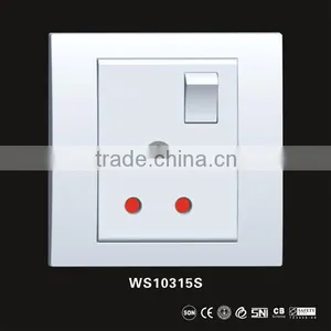 UK Type 15A Single Wall Socket and Switches, Wall Socket 220v-250V thumbnail-2