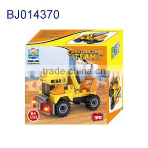Cheap Diy Toy Plastic 3D Block Construction Truck/excavator Rooter Model thumbnail-4