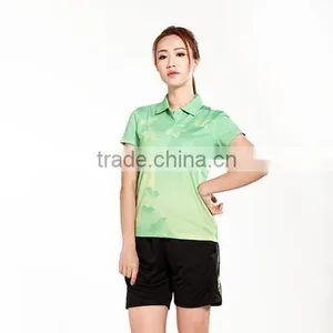 Wholesale Top Quality Polo Women Shirt Badminton Training Wear thumbnail-4