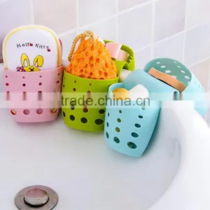 Manufacture Supply Free Sample Avaible PVC Hanging Kitchen Sponge Holder thumbnail-3