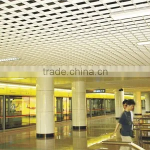 Factory Direct Sale White Aluminum Open Grid Ceiling, T Bar Matching Aluminum Suspended Ceiling Grid for Shopping Halls thumbnail-6