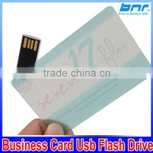 Transparent Card USB Flash Drive Custom Logo USB Key Flash Card Business Gift USB Stick Flash Pen Drive 32GB 16GB 8GB 4GB thumbnail-1