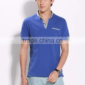 Fashion Cotton Lycra Cheap Men Long Sleeve Korean Men Printed T-shirt High Neck t Shirt for Men thumbnail-1