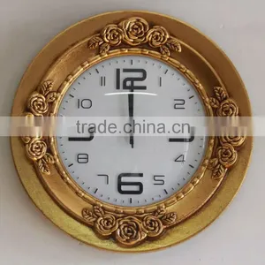XKH112 Wholesale Round Wood Stand Clock Art Wooden Wall Clock thumbnail-6